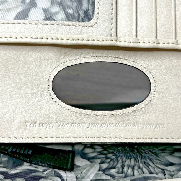 Black Patent Leather Ted Baker Wallet Crystal Bow Bobble - Picture 8 of 12